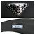 Fascia per capelli Prada in nylon nero con logo triangolare - vista 6