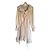 Zimmermann Seidenkleid mit Polka Dots Beige Dunkelbraun