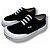 Loewe Sneaker aus schwarzem Canvas mit weißer Gummisohle - Ansicht 5