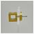 Hermès Hermes Cage d'H H-Cube Earrings Beige Golden  - view 2