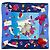 Foulard in seta Gucci con motivo floreale Blu Multicolore