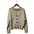 Autre Marque PLST Zopfstrick-Cardigan mit Lurex Weiß