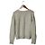 Autre Marque PLST Zopfstrick-Cardigan mit Lurex Weiß - Ansicht 2