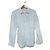 Autre Marque Camicia in lino a righe green label relaxing Collet Ray Bianco Blu Blu chiaro