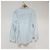 Autre Marque Camicia in lino a righe green label relaxing Collet Ray Bianco Blu Blu chiaro - vista 2