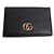 Tarjetero de piel Gucci GG Marmont Negro
