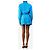 Jacquemus Blue Le Splash Mini-Hemdkleid - size UK 8 Blau - Ansicht 2
