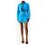 Jacquemus Blue Le Splash Mini-Hemdkleid - size UK 8 Blau - Ansicht 3