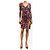 Diane Von Furstenberg Mini abito floreale arricciato blu navy e rosso - size XXS - vista 3
