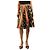 Miu Miu Saia midi em seda com estampado floral preto e laranja - size UK 8
