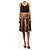 Miu Miu Saia midi em seda com estampado floral preto e laranja - size UK 8 - vista 2