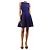 Alaïa Blaues Zigzag-Strick-Skaterkleid - size UK 10