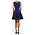 Alaïa Blaues Zigzag-Strick-Skaterkleid - size UK 10 - Ansicht 2