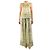 Alice + Olivia Set top halter e pantaloni floreale verde e bianco - size UK 10