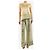 Alice + Olivia Set top halter e pantaloni floreale verde e bianco - size UK 10 - vista 3