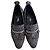 Ballerine in tweed Chanel con dettaglio a catena Nero Bianco