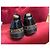 Scarpe Derby con plateau Monogram Louis Vuitton Marrone Nero - vista 3