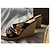 Sandali espadrillas con zeppa Louis Vuitton in tela nera con decorazioni floreali Nero Multicolore - vista 6