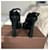Sandali platform Louis Vuitton in camoscio nero  - vista 7