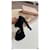 Double Décolleté platform peep-toe in camoscio nero Prada  - vista 10