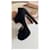 Double Décolleté platform peep-toe in camoscio nero Prada  - vista 11