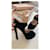 Double Décolleté platform peep-toe in camoscio nero Prada  - vista 15