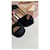 Double Décolleté platform peep-toe in camoscio nero Prada  - vista 4
