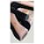Double Décolleté platform peep-toe in camoscio nero Prada  - vista 6