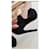 Double Décolleté platform peep-toe in camoscio nero Prada  - vista 8