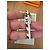 Hermès Be Happy leather bracelet size 5 Brown White Golden - view 4