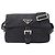Borsa a tracolla Prada in nylon Nero