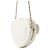 Borsa a tracolla Chanel Matelassé a forma di cuore Bianco - vista 2
