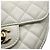 Borsa a tracolla Chanel Matelassé a forma di cuore Bianco - vista 7