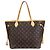 Borsa Tote Louis Vuitton Neverfull MM Monogram Marrone Fuschia - vista 3