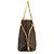 Borsa Tote Louis Vuitton Neverfull MM Monogram Marrone Fuschia - vista 4