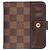 Cartera bi-fold Louis Vuitton Compact Zip Damier Castaño