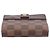 Cartera bi-fold Louis Vuitton Compact Zip Damier Castaño - vista 3