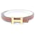 Hermès Hermes Mini H 13mm Gürtel Braun Weiß  - Ansicht 1
