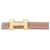 Hermès Hermes Mini H 13mm Gürtel Braun Weiß  - Ansicht 2