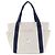 Hermès White Toile Cabriole Wickeltasche Marineblau