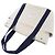 Hermès White Toile Cabriole Wickeltasche Marineblau - Ansicht 11