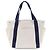 Hermès White Toile Cabriole Wickeltasche Marineblau - Ansicht 2