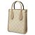 Borsa Satchel Gucci Mini GG Supreme Interlocking G Beige - vista 2