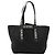 Borsa shopper LOEWE Black Raffia Fold Shopper Tote Nero