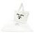 Prada White Spugna Terry Cloth Logo Tote Weiß - Ansicht 11