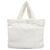 Prada White Spugna Terry Cloth Logo Tote Weiß - Ansicht 2