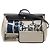 Hermès Brown Toile and Vache Hunter Less is Mors Herbag Zip Cabine 50 Marrone Beige