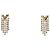 Orecchini Louis Vuitton Gold Gold Plated Essentials V Skin Push Back D'oro
