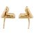 Orecchini Louis Vuitton Gold Gold Plated Essentials V Skin Push Back D'oro - vista 4
