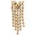 Orecchini Louis Vuitton Gold Gold Plated Essentials V Skin Push Back D'oro - vista 9